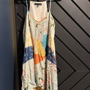 Sanctuary Multi-Color Floral Patchwork Slip Dress